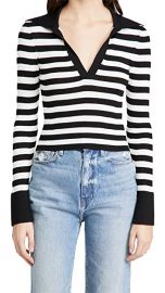 alice   olivia Daralee Fitted Polo Pullover at Shopbop